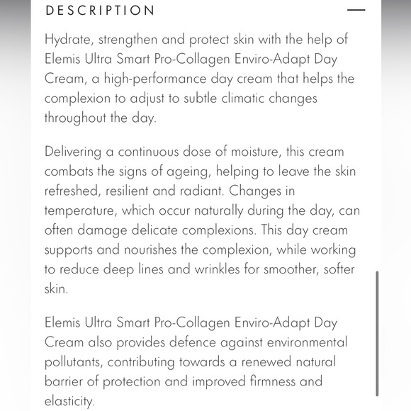 ELEMIS
Ultra Smart Pro-Collagen
Enviro-Adapt Day Cream - Picture 7 of 8